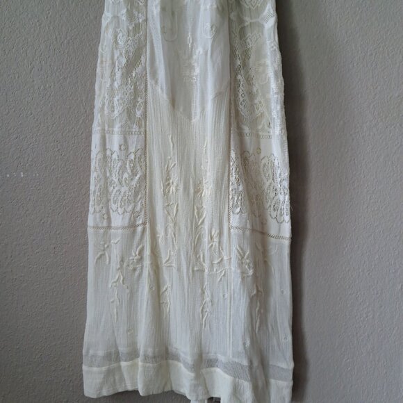 🩵Free People Modern Boho Chic Cream Maxi Dress Size 2 - Picture 13 of 16